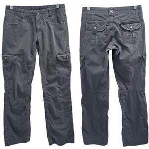 KUHL Splash Roll-Up Cargo Pants Gray Size 4 Gorpcore Outdoor Hike‎ Utility Climb